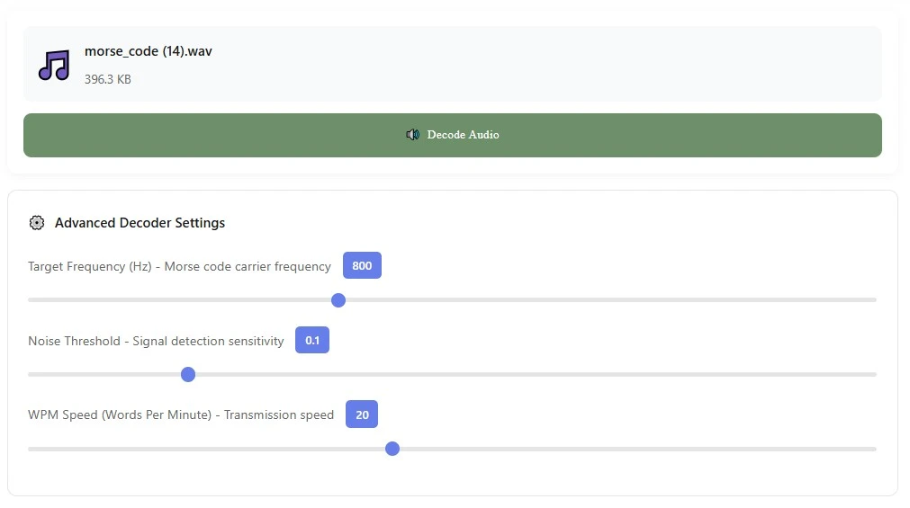 Morse code alphabet chart showing dot-dash symbols for letters A–Z and digits 0–9 on white background.