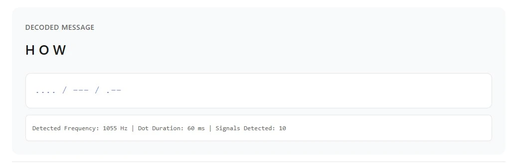Morse code alphabet chart showing dot-dash symbols for letters A–Z and digits 0–9 on white background.
